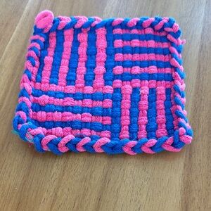 Pink and Blue Woven  dinner table or dining table